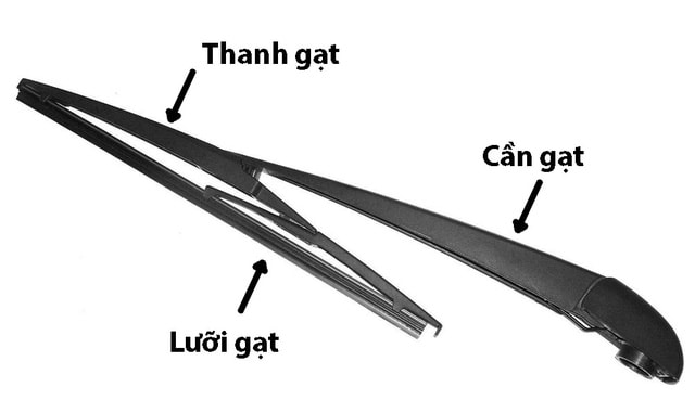 Cấu tạo phổ thông nhất của cần gạt nước trên ôtô