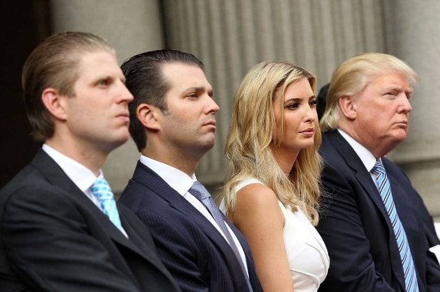 Tổng thống Donald Trump và các con.
