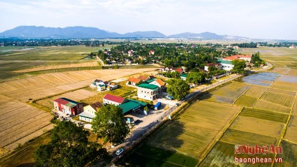 Toàn cảnh xã Kim Liên (Nam Đàn). Ảnh: S.M