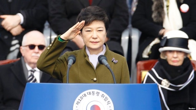 Bà Park Geun-hye trở thành nữ tổng thống đầu tiên của Nam Triều Tiên, ngày 25/2/2013.