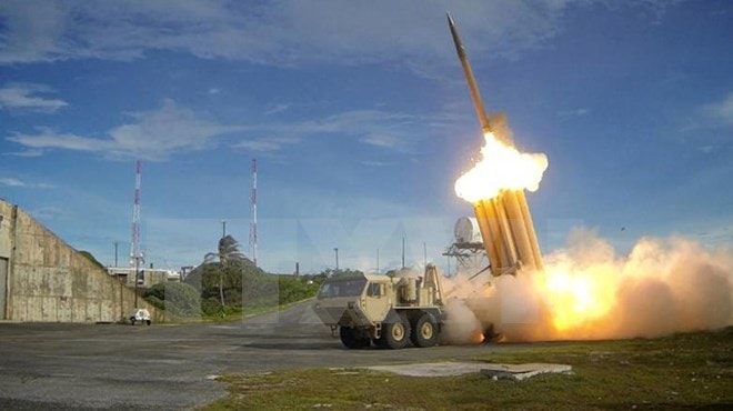 Hệ thống THAAD được phóng thử nghiệm. (Nguồn: Missile Defense Agency/TTXVN)