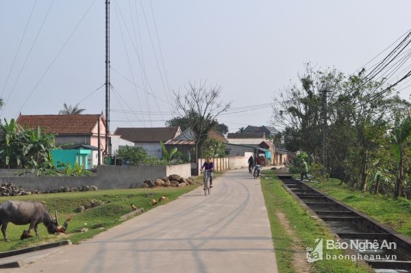 Nét bình yên làng quê Nông thôn mới Hưng Phú.