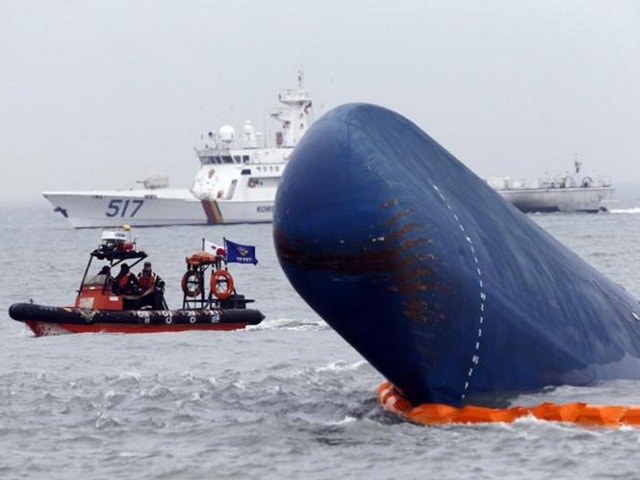 Vụ chìm phà Sewol năm 2014 là một trong những thảm họa hàng hải tồi tệ nhất tại Hàn Quốc.Ảnh: Reuters