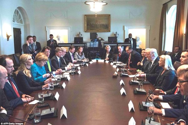 Hai nhà lãnh đạo Mỹ - Đức hội đàm tại Nhà Trắng.Nguồn: AFP, Getty