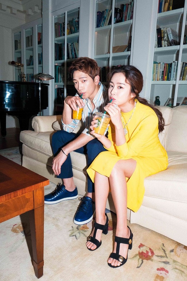 Vo chong Bi Rain, Kim Tae Hee ngot ngao tren tap chi hinh anh 6