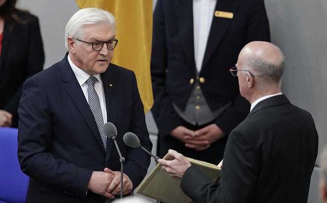 Tân Tổng thống Đức Frank Walter Steinmeier tuyên thệ nhậm chức. (Nguồn: AP)