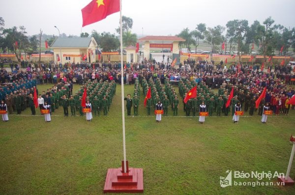Nam Đàn tổ chức ngày hội tòng quân.
