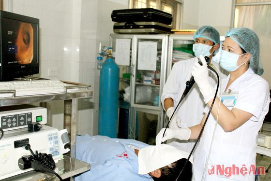Nội soi khí quản chẩn đoán bệnh lao tại Bệnh viện Lao và Bệnh phổi Nghệ An.