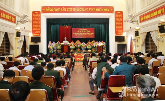 Toàn cảnh buổi lễ kỷ niệm.