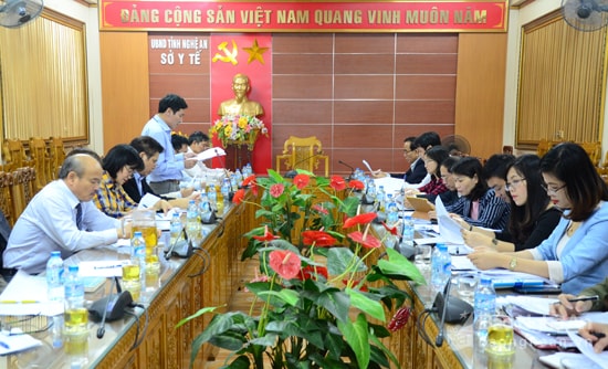 Quang cảnh buổi làm việc. Ảnh Thanh Lê