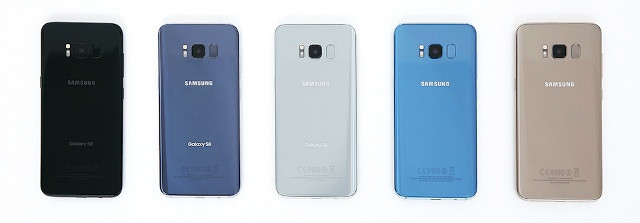 5 màu sắc trên Samsung Galaxy S8.