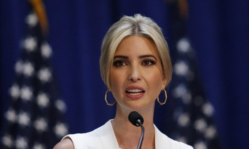  Ivanka Trump, con gái Tổng thống Mỹ Donald Trump. Ảnh: AFP