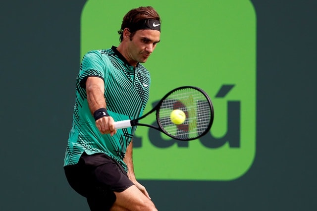 Federer giành vé vào bán kết Miami Open rất ngoạn mục. Ảnh: Reuters
