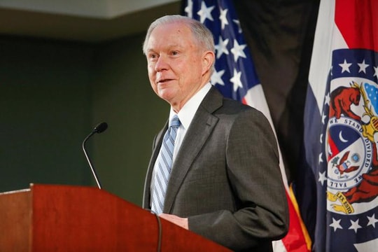  Bộ trưởng Tư pháp Mỹ Jeff Sessions. Ảnh: Reuters