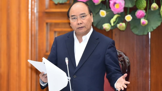 Người đứng đầu Chính phủ, Thủ tướng Nguyễn Xuân Phúc lo lắng trước tình trạng tăng trưởng kinh tế thấp.  Ảnh: L.K