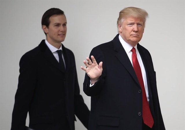 Tổng thống Mỹ Donald Trump và con rể Jared Kushner. Ảnh: NBC News