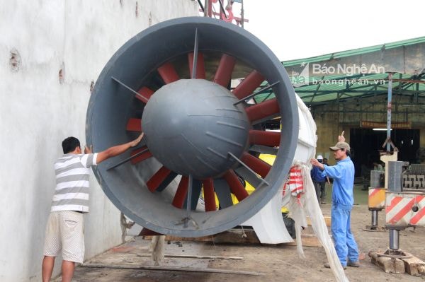 Những thành phần trong hệ thống dây chuyền đều có kích thước 'khủng' và rất hiện đại. Ảnh Văn Trường
