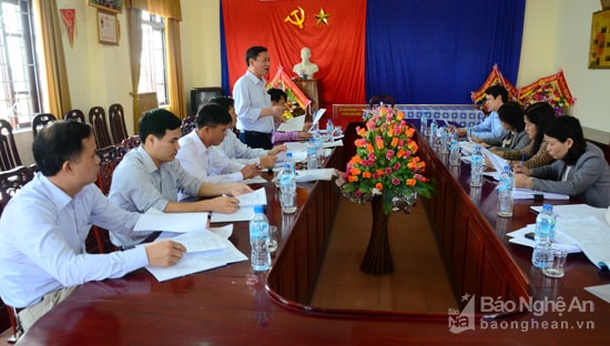 Quang cảnh buổi làm việc. Ảnh Thanh Lê