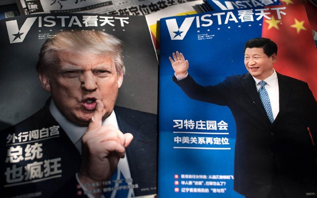 Báo chí Trung Quốc đưa tin về chuyến thăm Mỹ của Chủ tịch Trung Quốc Tập Cận Bình. Ảnh: AFP.