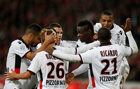 Balotelli giúp Nice ngược dòng trước Lille.