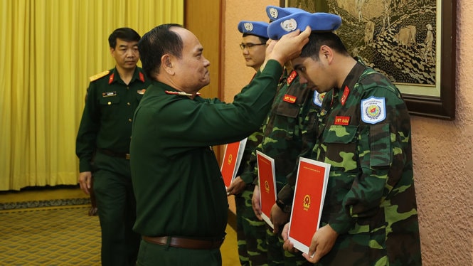 Đưa 3 sĩ quan tham gia gìn giữ hòa bình tại Trung Phi 