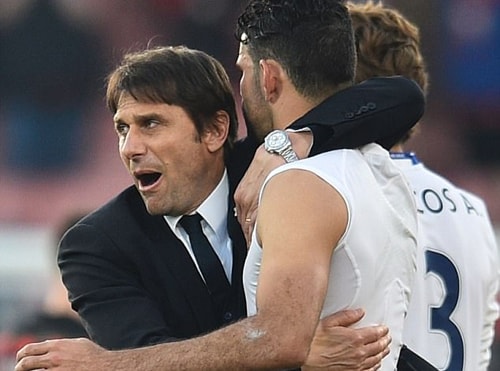 Thầy trò HLV Antonio Conte tiến rất gần tới chức vô địch Ngoại hạng Anh. Ảnh: Reuters