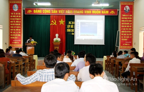 Toàn cảnh lớp học. Ảnh: Phương Hảo