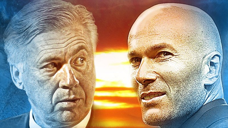 HLV Ancelotti sẽ có màn đấu trí đầu tiên với học trò cũ Zidane