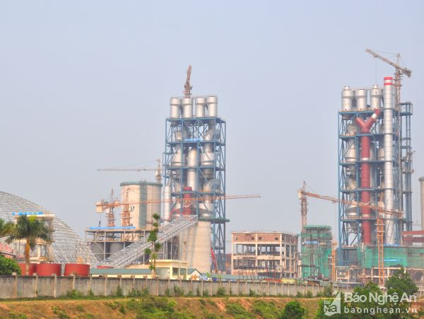 Dự án Nhà máy Xi măng Sông Lam (Đô Lương). Ảnh: Nguyên Sơn