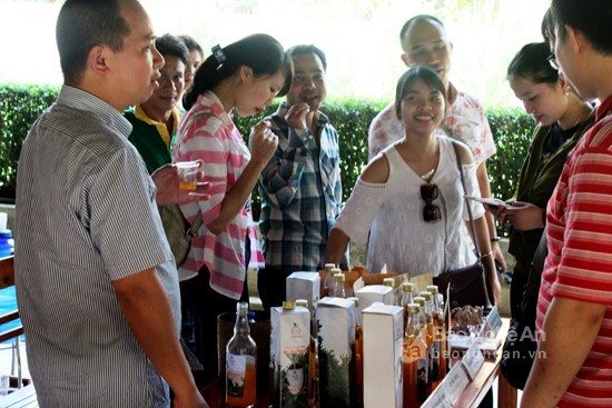 Câu lạc bộ Unesco Hà Nội đến khảo sát các tuyến điểm du lịch tại Nghệ An. Ảnh: Vương Bằng