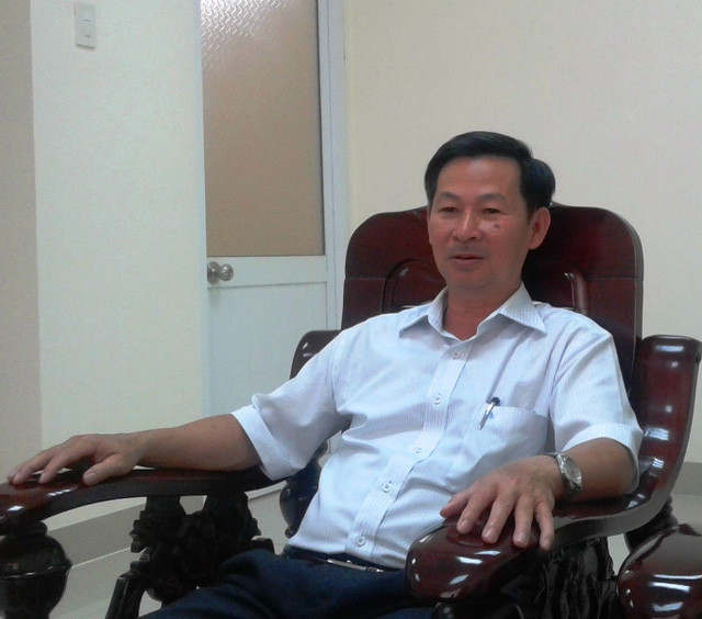 Ông Đặng Trung Thành - Giám đốc Sở Tài nguyên và Môi trường Bình Định trao đổi với phóng viên xung quanh thông tin trên