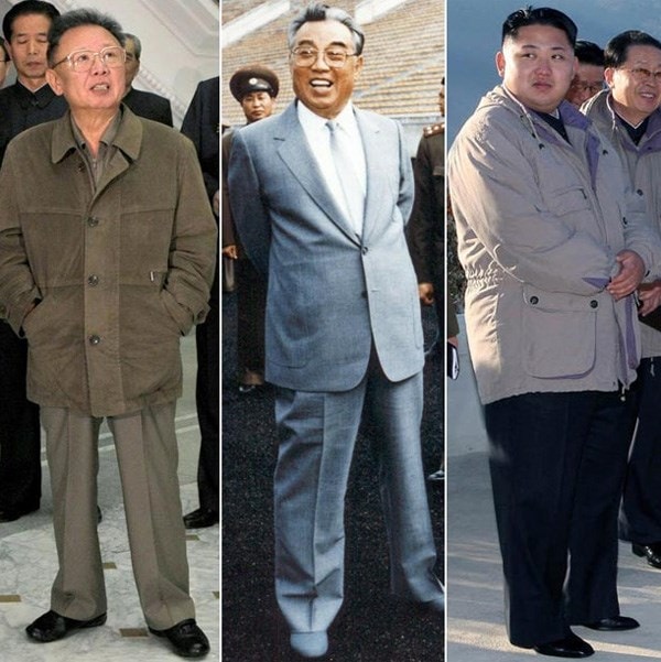 Từ trái sang: Ông Kim Jong Il, Kim Nhật Thành và Kim Jong Un - Ảnh: AFP/Getty Images