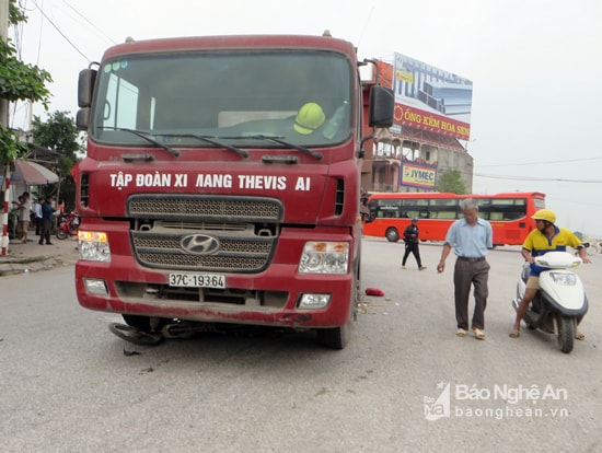 Hiện trường vụ tai nạn. Ảnh: Hồng Hải