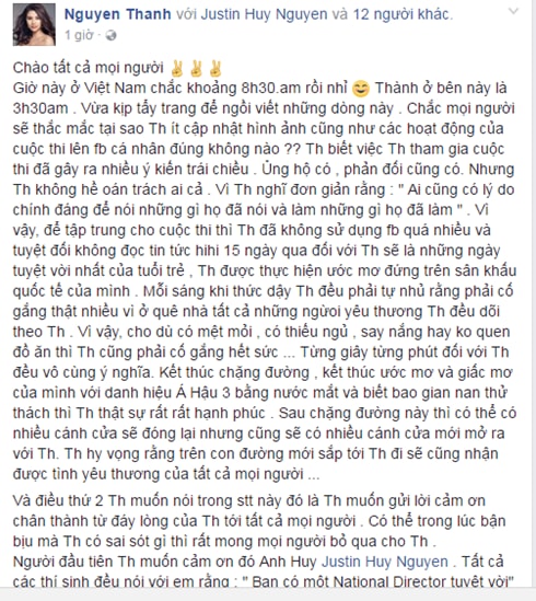 Dòng chia sẻ của Nguyễn Thị Thành