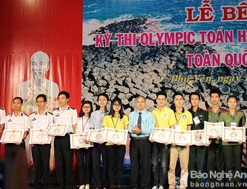 Nghệ An đã dành được 9 giải trong kỳ thi Olympic Toán học.  Ảnh: Trần Nghĩa.