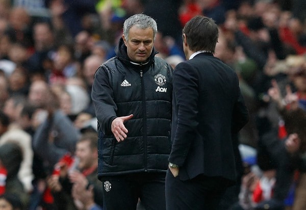 Mourinho lần đầu đánh bại Conte sau hai thất bại. Ảnh: Reuters.