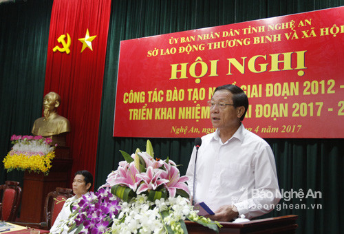 Đồng chí Lê Minh Thông kết luận tại hội nghị. Ảnh: Thanh Nga.