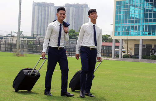 HLV Hoàng Anh Tuấn cho biết U20 Việt Nam đến Hàn Quốc không phải để du lịch, mục tiêu đề ra là giành vé vào vòng đấu loại trực tiếp. Ảnh: VFF