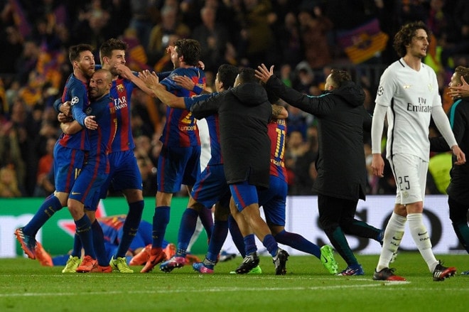 PSG bị loạt cay đắng dù đã dẫn trước 4-0 ở lượt đi. Ảnh: Getty Images.