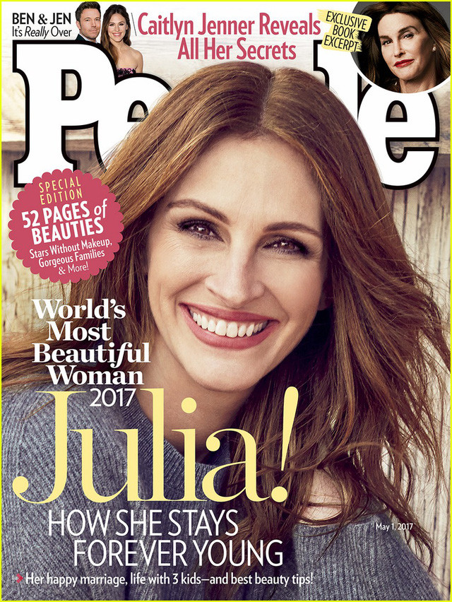 Tạp chí People vừa công bố tên người phụ nữ được họ bình chọn là đẹp nhất thế giới năm 2017 - đó chính là ngôi sao điện ảnh Julia Roberts