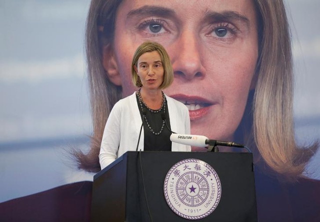 Đại diện cấp cao phụ trách chính sách an ninh và đối ngoại của Liên minh châu Âu (EU), bà Federica Mogherini. Ảnh: Reuters