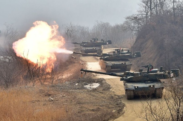 Mỹ-Hàn sắp tiến hành tập trận bắn đạn thật để phô trương sức mạnh nhằm răn đe Triều Tiên. Ảnh: CNN