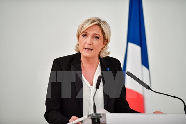  Ứng của viên Tổng thống Pháp Marine Le Pen. (Nguồn: THX/TTXVN)