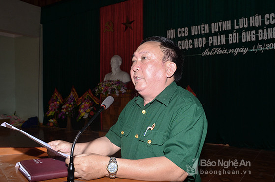 Ông Lê Văn Điền - Chủ tịch Hội CCB huyện Quỳnh Lưu vạch trần những luận điều sai sự thật về ngày giải phóng miền Nam, thống nhất đất nước 30/4/1975 của linh mục Đặng Hữu Nam.