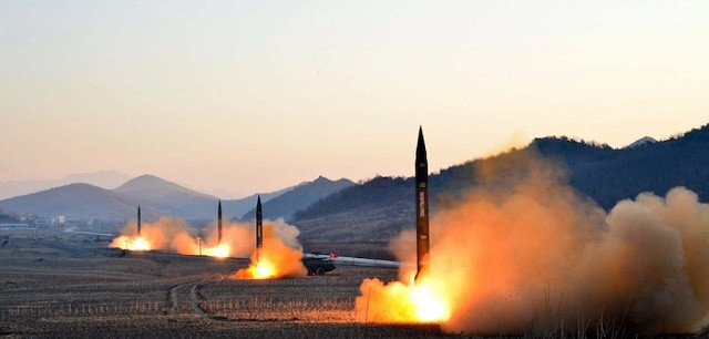 Vụ thử tên lửa đạn đạo của Mỹ diễn ra trong bối cảnh căng thẳng gia tăng với Triều Tiên. Ảnh: CNN