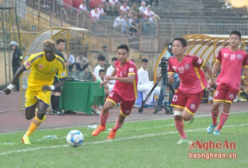 Bộ môn bóng đá thành tích cao được tỉnh chú trọng đầu tư. Ảnh tư liệu