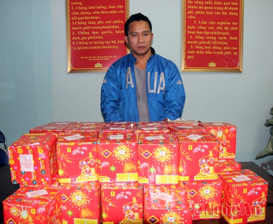 Một vụ buôn bán pháo được Công an tỉnh Nghệ An bắt giữ. Ảnh tư liệu