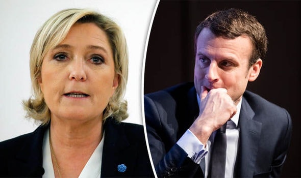 Bà Le Pen hay ông Macron sẽ trở thành tổng thống Pháp? (Ảnh: Express)