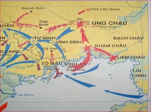 Năm 1075, trước âm mưu xâm lược của nhà Tống, vua quan nhà Lý đã đưa ra chủ trương 