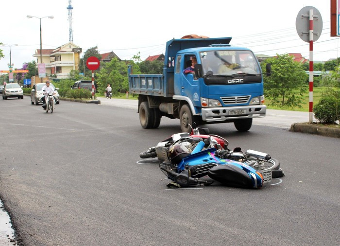 Hiện trường vụ tai nạn. Ảnh: Huy Thư